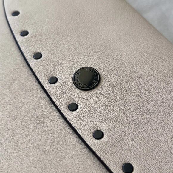 Coach Chalk/White 1941 Clutch Bag With Rivets - Picture 2 of 9